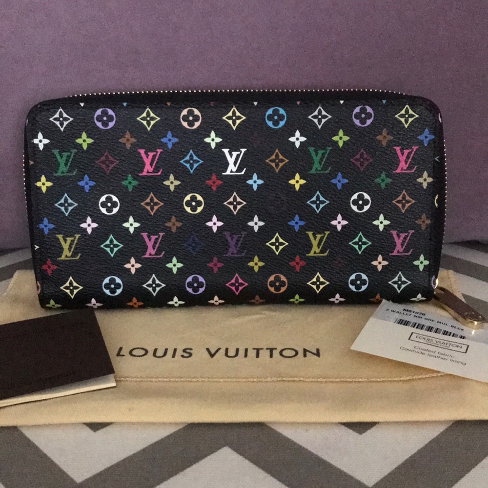 SOLD. Louis Vuitton Multicolor Zippy Wallet